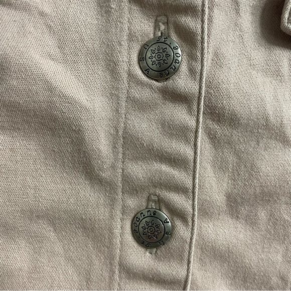 St Joanne Pink Denim Vest Embroidered Rose Vintage Sz M Cottage Western Grandma - Picture 5 of 11